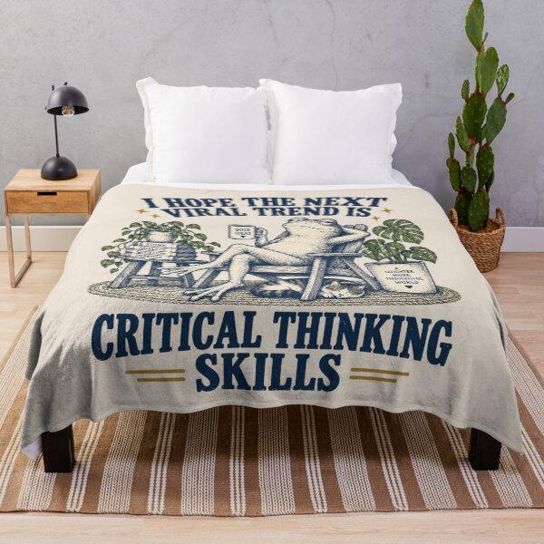 Item preview, I Hope The Next Viral Trend Is Critical Thinking Skills, Smart Frog Humor, Sarcastic Frog, Introvert Humor, Deep Thinker Gift, Witty Animal Meme, Clever Frog, Snarky Gift designed and sold by Cchotlan.