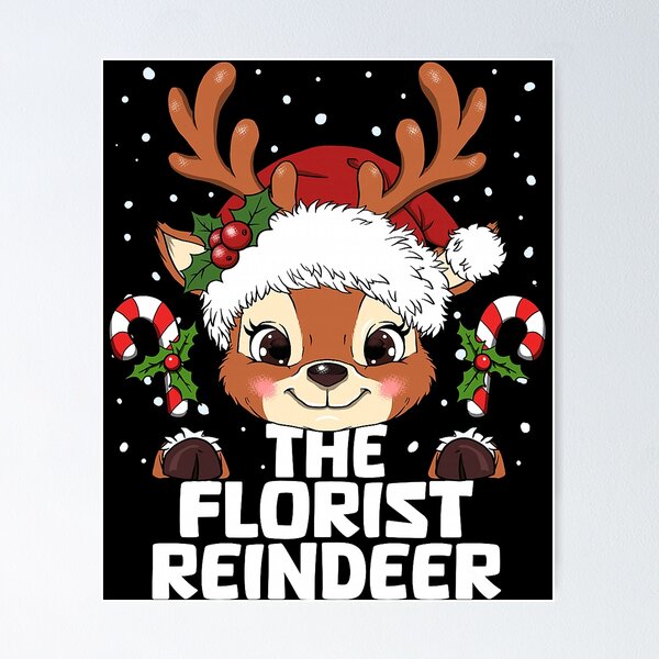 Item preview, Florist Reindeer Matching Christmas Comfort Colors Adult  designed and sold by KathieHilario.