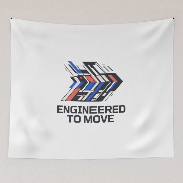 Item preview, Engineered To Move Mechanical & Tech Innovation Quote designed and sold by Amr Darwish Graphic designer.