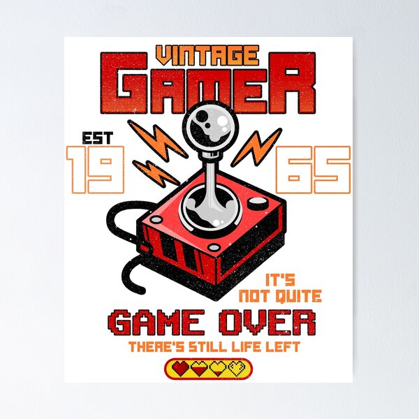 Item preview, Vintage Gamer Since 1965 Funny Birthday Gaming designed and sold by JRRTs.