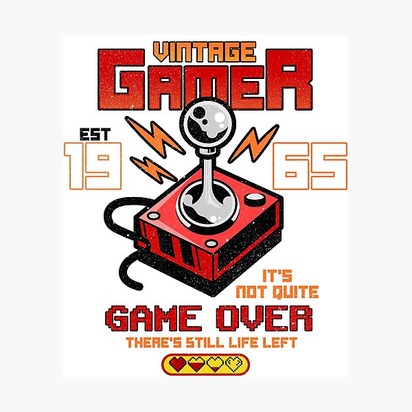 Item preview, Vintage Gamer Since 1965 Funny Birthday Gaming designed and sold by JRRTs.