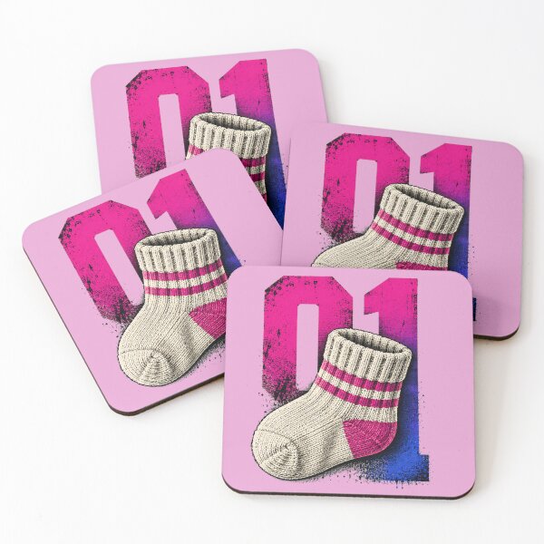 Item preview, Retro Number One Baby Sock designed and sold by Ania & Maxiu.