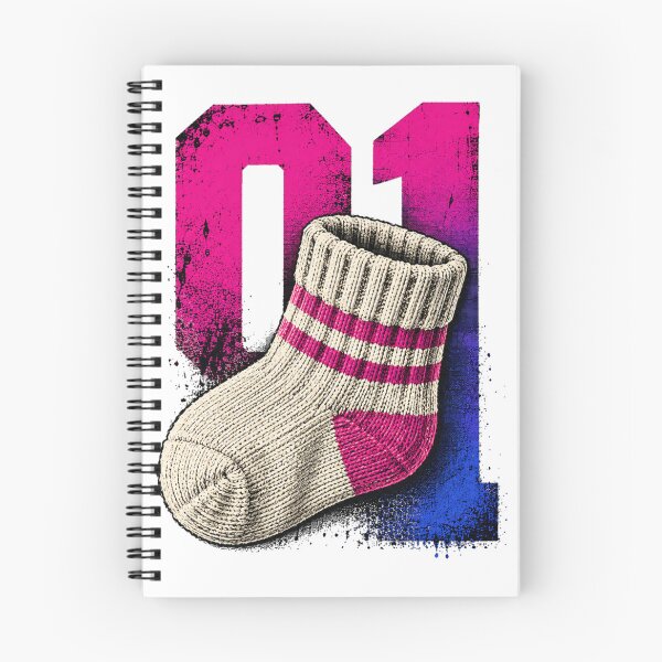 Item preview, Retro Number One Baby Sock designed and sold by Ania & Maxiu.