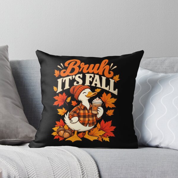 Artikelvorschau, Bruh It's Fall Goose Pumpkin Spice Thanksgiving Autumn Leaves T-Shirt – Lustiges Herbstgeschenk, Gänse-Grafik-T-Shirt entworfen und verkauft von Trendably.