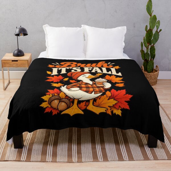 Item preview, Bruh Its Fall Goose Pumpkin Spice Thanksgiving Autumn Leaves T-Shirt – Funny Fall Gift, Goose Graphic Tee designed and sold by Trendably.