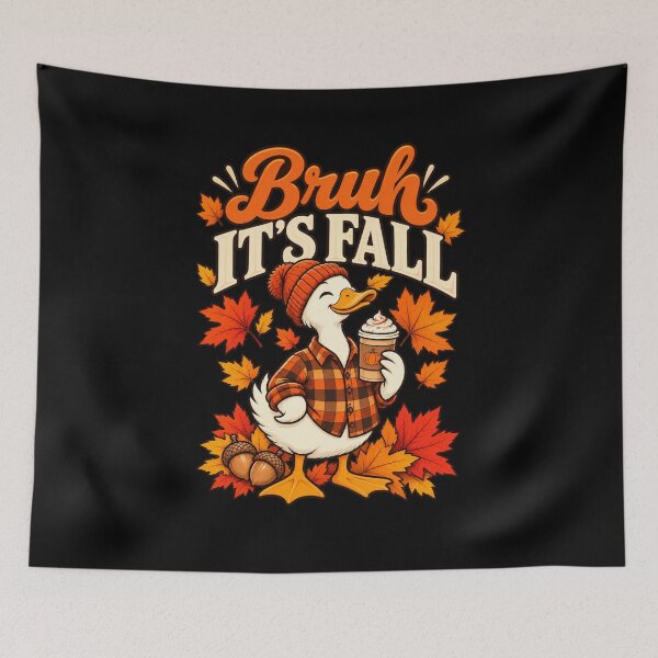 Item preview, Bruh Its Fall Goose Pumpkin Spice Thanksgiving Autumn Leaves T-Shirt – Funny Fall Gift, Goose Graphic Tee designed and sold by Trendably.