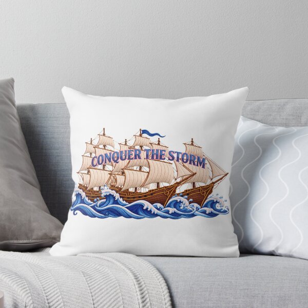 Item preview, Ship sailing , motivational concur the storm designed and sold by SABEHAT.