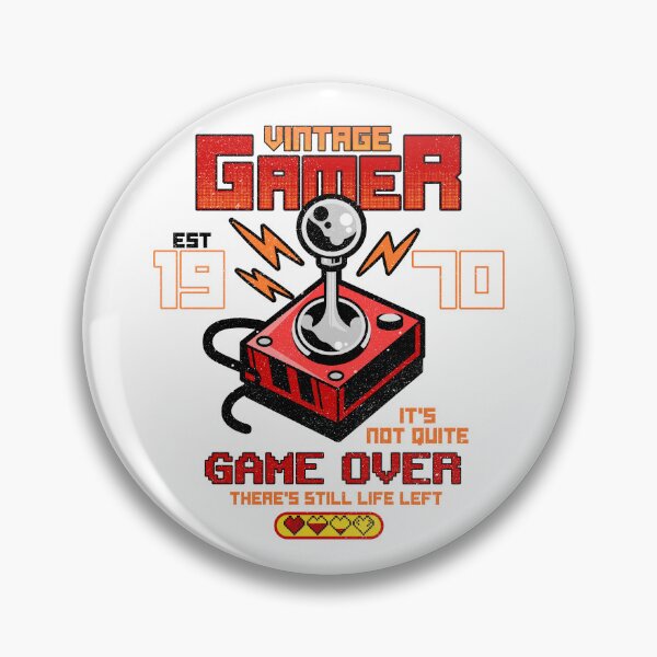 Item preview, Vintage Gamer Since 1970 Funny Birthday Gaming designed and sold by JRRTs.