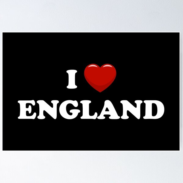 Item preview, I Love England / I Heart England (White text with red heart) designed and sold by STUDIO-72.