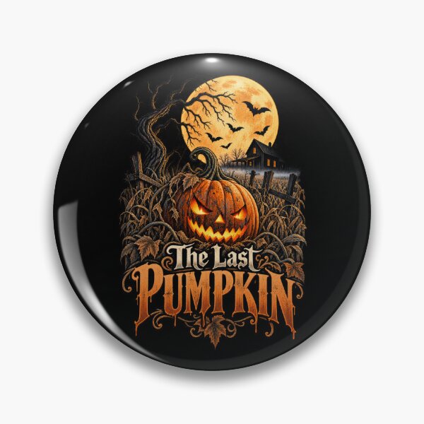 Item preview, The Last Pumpkin – Retro Vintage Jack-O’-Lantern Halloween Horror Design designed and sold by RockitBaby.