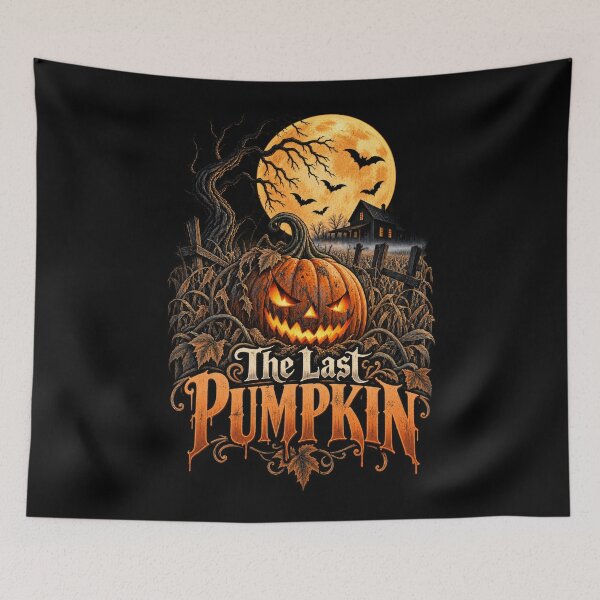 Item preview, The Last Pumpkin – Retro Vintage Jack-O’-Lantern Halloween Horror Design designed and sold by RockitBaby.