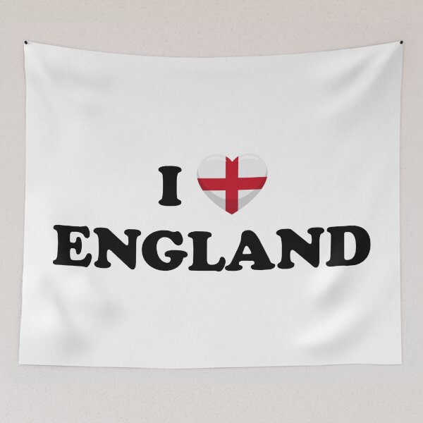 Item preview, I Love England / I Heart England (Black text with flag heart) designed and sold by STUDIO-72.