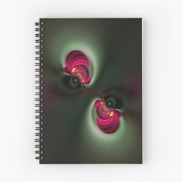 Item preview, Pink and Dark Green Floral Swirl designed and sold by SilentBloomLab.