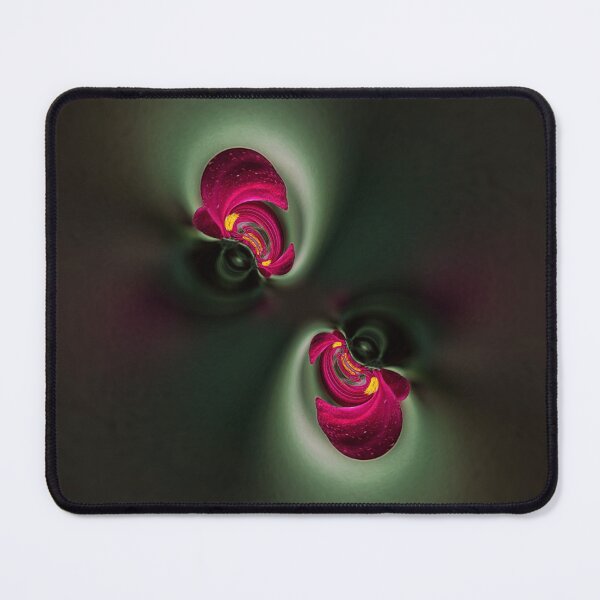 Item preview, Pink and Dark Green Floral Swirl designed and sold by SilentBloomLab.