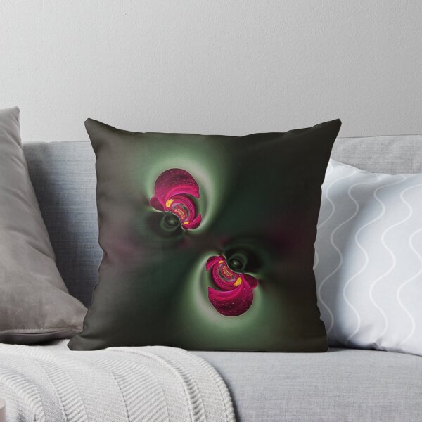 Item preview, Pink and Dark Green Floral Swirl designed and sold by SilentBloomLab.