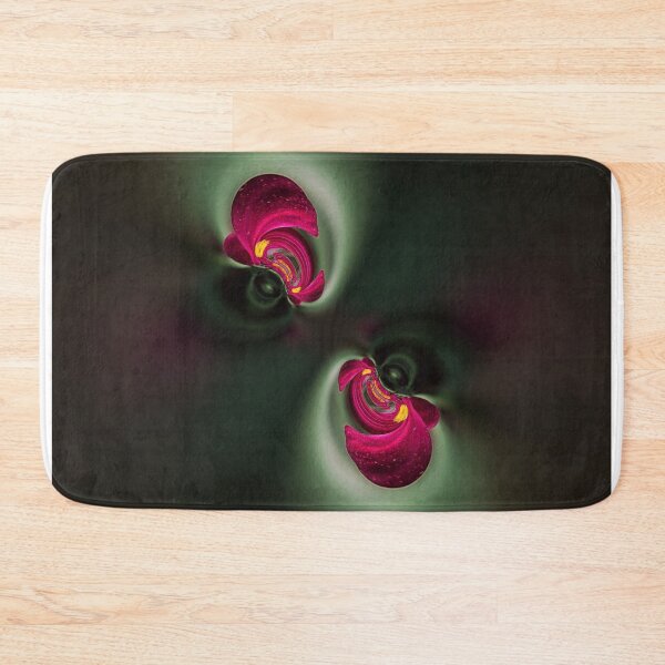 Item preview, Pink and Dark Green Floral Swirl designed and sold by SilentBloomLab.