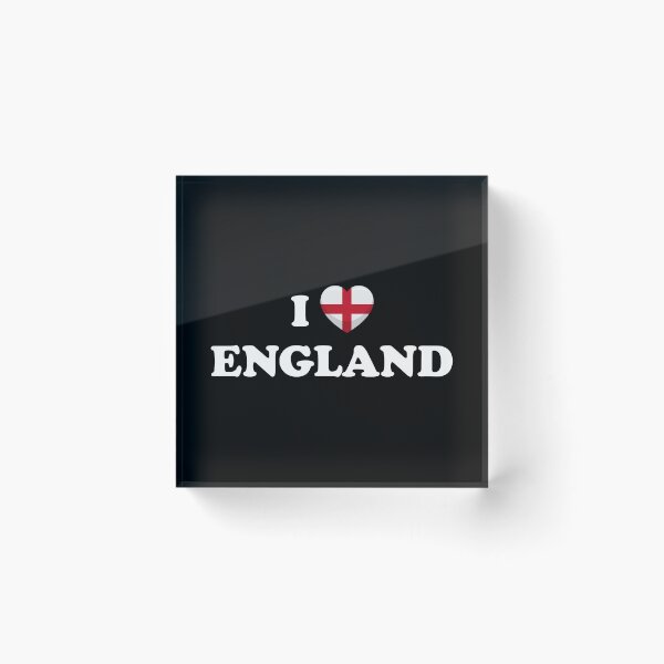 Item preview, I Love England / I Heart England (White text with flag heart) designed and sold by STUDIO-72.