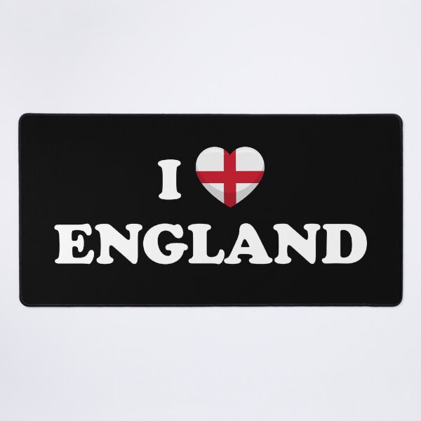 Item preview, I Love England / I Heart England (White text with flag heart) designed and sold by STUDIO-72.