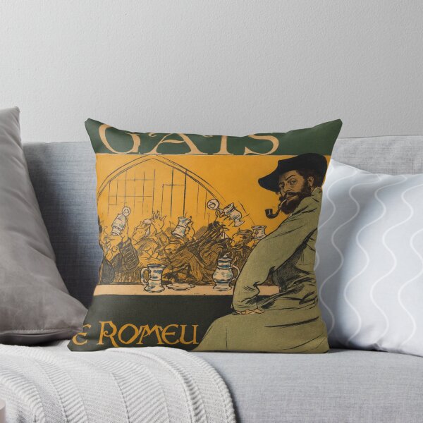 Item preview, Art Nouveau Wall Art, 4 Gats Pere Romeu by Ramon Casas, Vintage Barcelona Poster Print designed and sold by RickE.