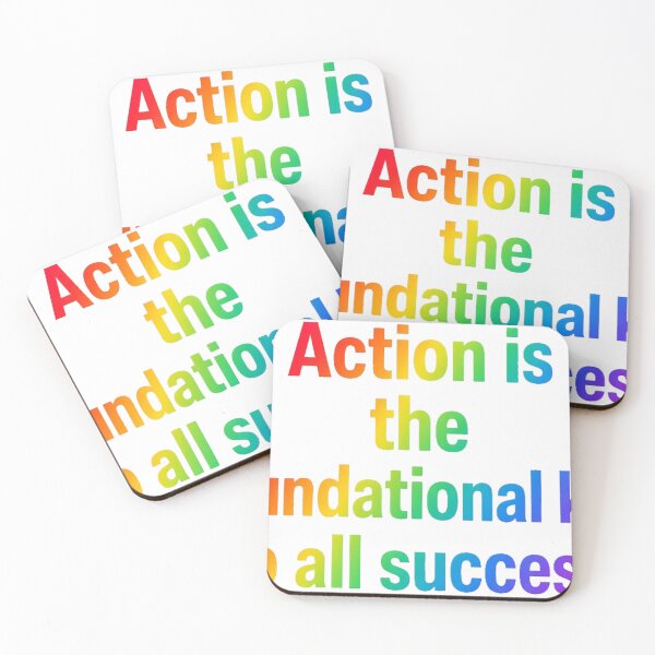 Item preview, Action is the foundational key to all success designed and sold by AllRoundTees.