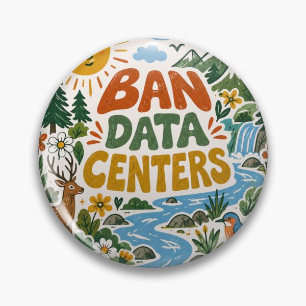 Item preview, Protect Our Planet, Affordable Energy, Clean Drinking Water, Human Made Art, Anti AI, Say No To Data Centers, Creative Freedom, Artist Support designed and sold by Quiajia.