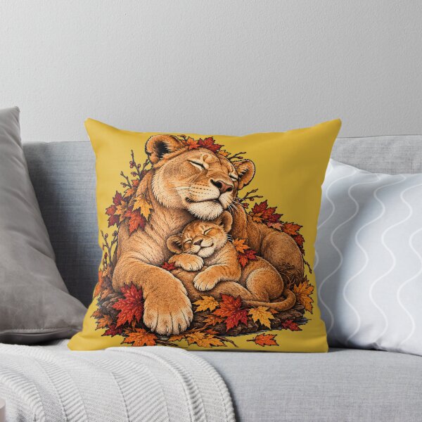 Item preview, Lioness and Cub Autumn Cuddle designed and sold by Ania & Maxiu.