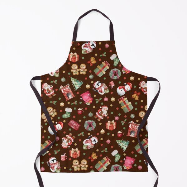 Item preview, Watercolor Christmas on Dark Brown designed and sold by KSimpson838.