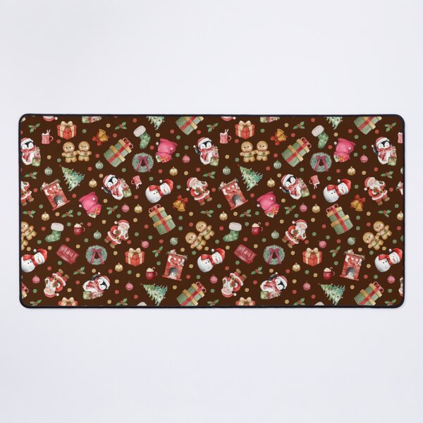 Item preview, Watercolor Christmas on Dark Brown designed and sold by KSimpson838.