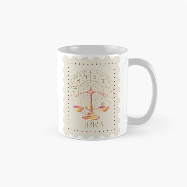 Item preview, Libra Zodiac Stamp – Celestial Vintage Astrology Art designed and sold by CozyMuse.