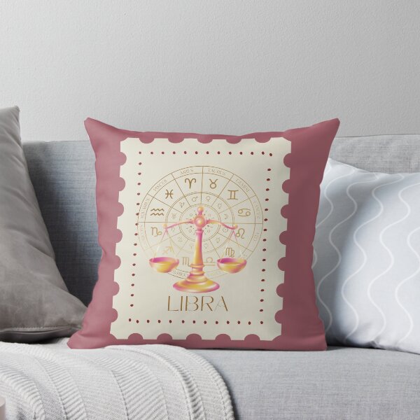 Item preview, Libra Zodiac Stamp – Celestial Vintage Astrology Art designed and sold by CozyMuse.