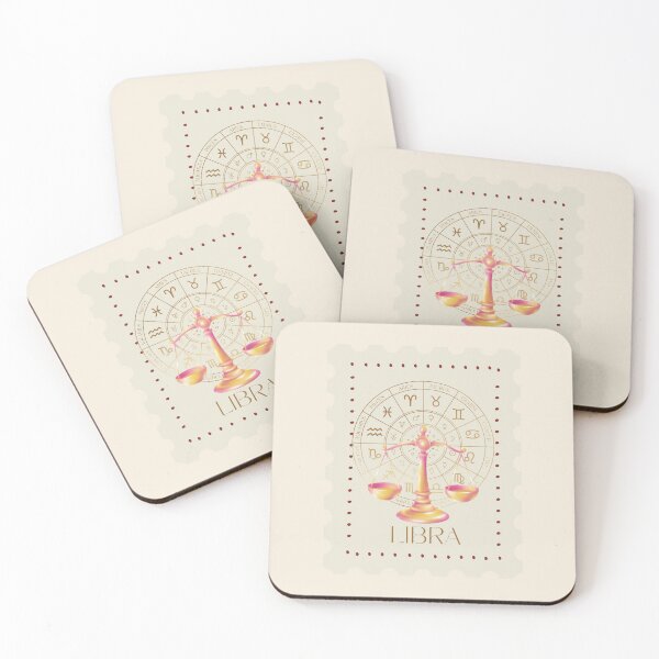Item preview, Libra Zodiac Stamp – Celestial Vintage Astrology Art designed and sold by CozyMuse.