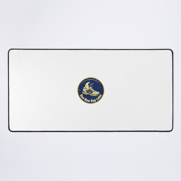 Item preview, Run Now Nap Later - Funny Running Shoe Sleeping Moon Badge designed and sold by Htkester1.
