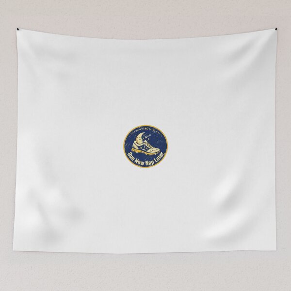 Item preview, Run Now Nap Later - Funny Running Shoe Sleeping Moon Badge designed and sold by Htkester1.