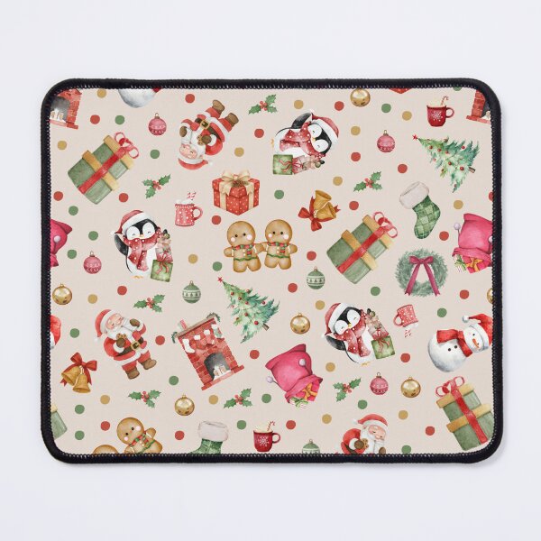 Item preview, Watercolor Christmas on Light Brown designed and sold by KSimpson838.