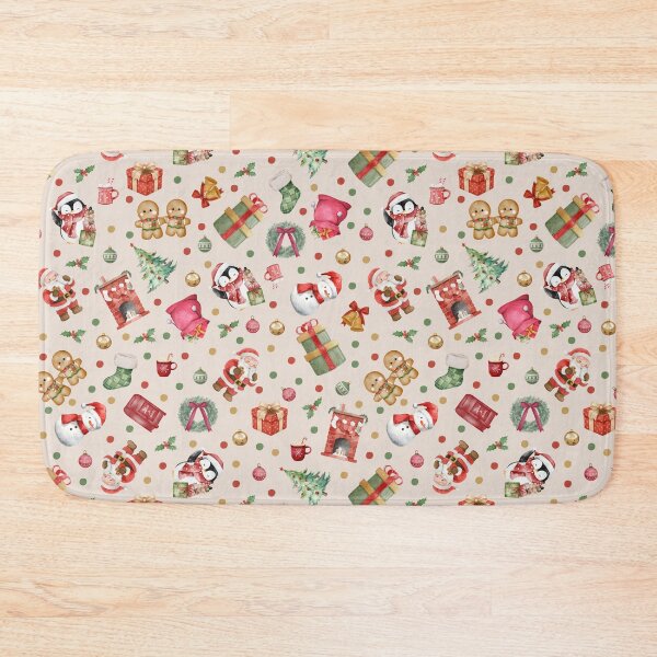 Item preview, Watercolor Christmas on Light Brown  designed and sold by KSimpson838.
