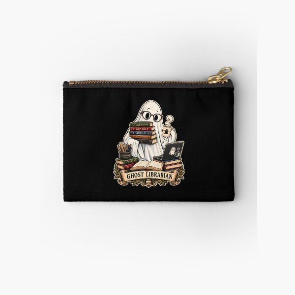 Item preview, Spooktober Ghost Librarian Cozy Reading Funny Halloween Book Lover Design designed and sold by PrintInkLab.