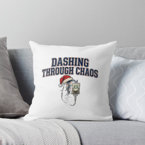Item preview, Dashing Through Chaos Shirt | Funny Nurse Christmas IV Pole T-Shirt designed and sold by FitEnvy.