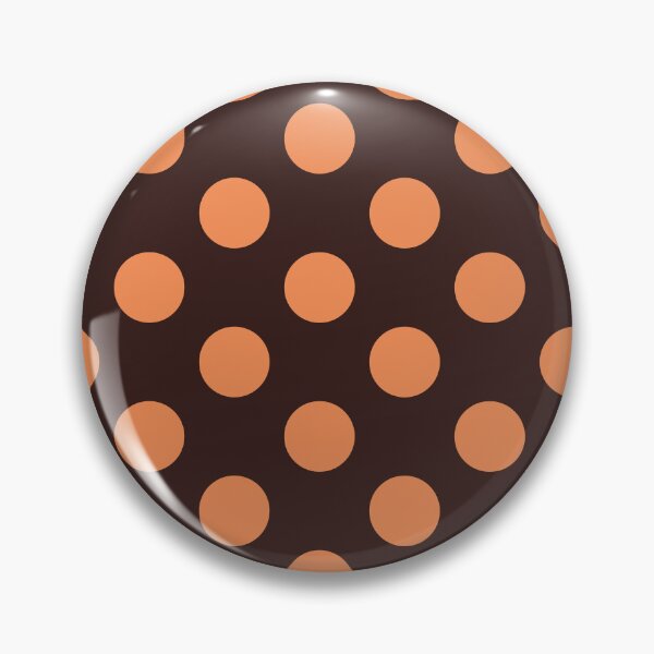 Item preview, Large orange polka dots on brown designed and sold by Nolan6.