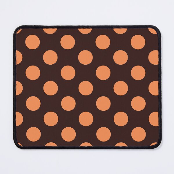 Item preview, Large orange polka dots on brown designed and sold by Nolan6.