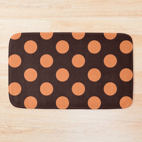 Item preview, Large orange polka dots on brown designed and sold by Nolan6.