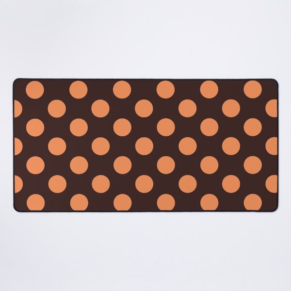 Item preview, Large orange polka dots on brown designed and sold by Nolan6.
