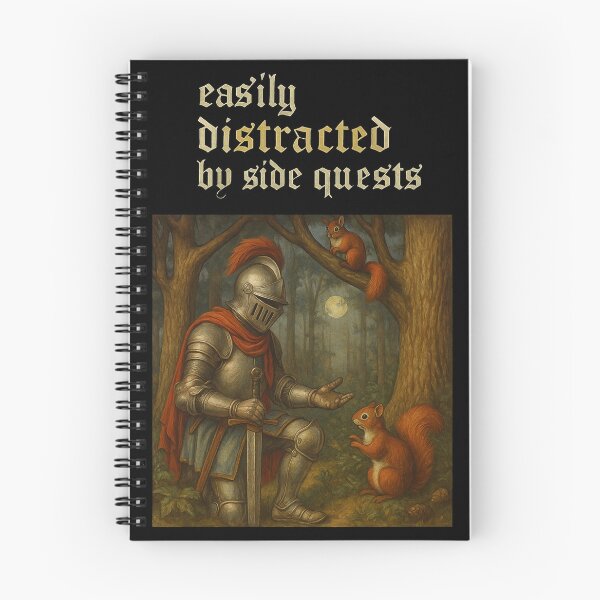 Item preview, easily distracted by side quests  designed and sold by abby-thorns.