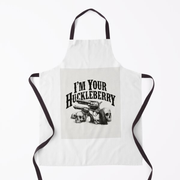 Item preview, I'm Your Huckleberry | Wild West Gunslinger Skull Western Pop Culture designed and sold by Ignorant-Artist.