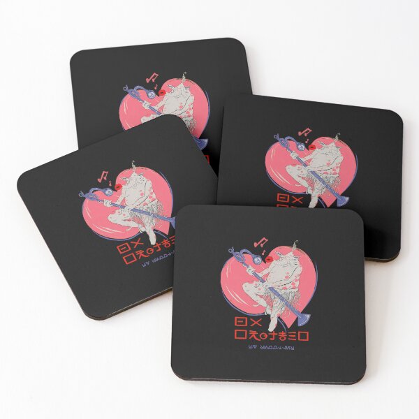 Item preview, Grotesques Musicians Heart Flute Whimsicals designed and sold by CressidaRook.