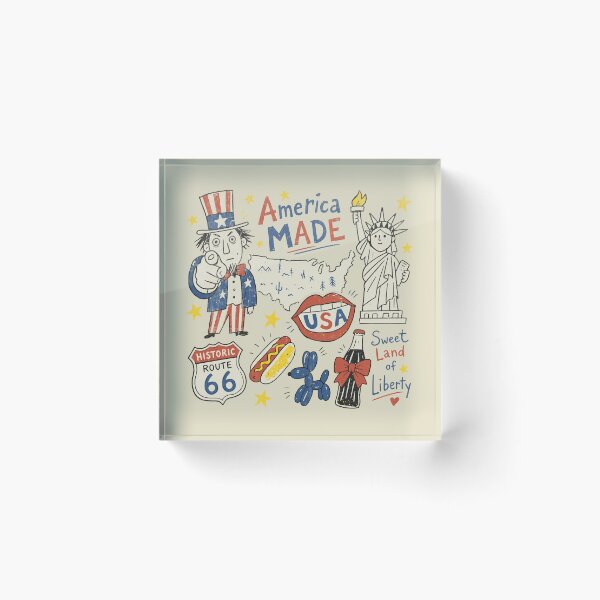 Item preview, Patriotic American Icons Collage designed and sold by Studio Bootleg.