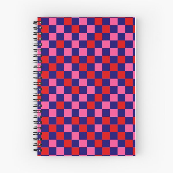 Item preview, Red Pink and Navy blue Checkered  Design   designed and sold by PatternTitan.