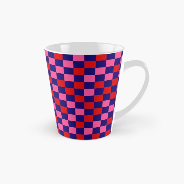 Item preview, Red Pink and Navy blue Checkered  Design   designed and sold by PatternTitan.