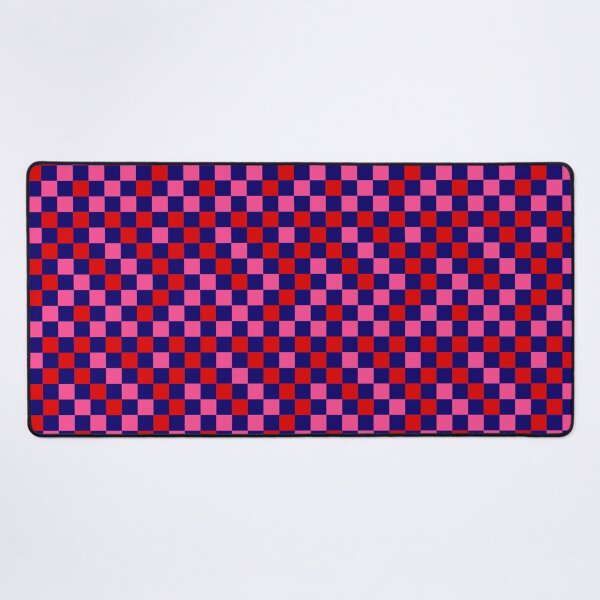 Item preview, Red Pink and Navy blue Checkered  Design   designed and sold by PatternTitan.