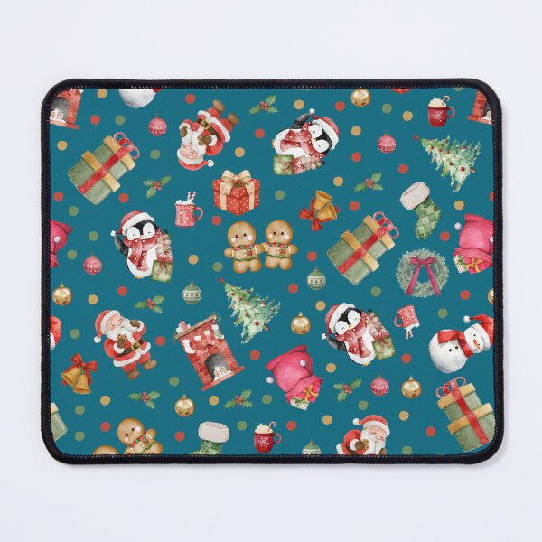 Item preview, Watercolor Christmas on Dark Teal designed and sold by KSimpson838.