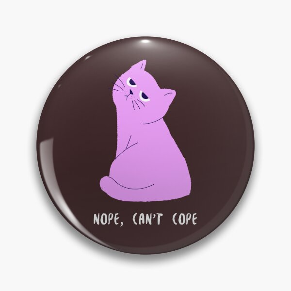 Item preview, Can't Cope Cat designed and sold by Angie's Page.